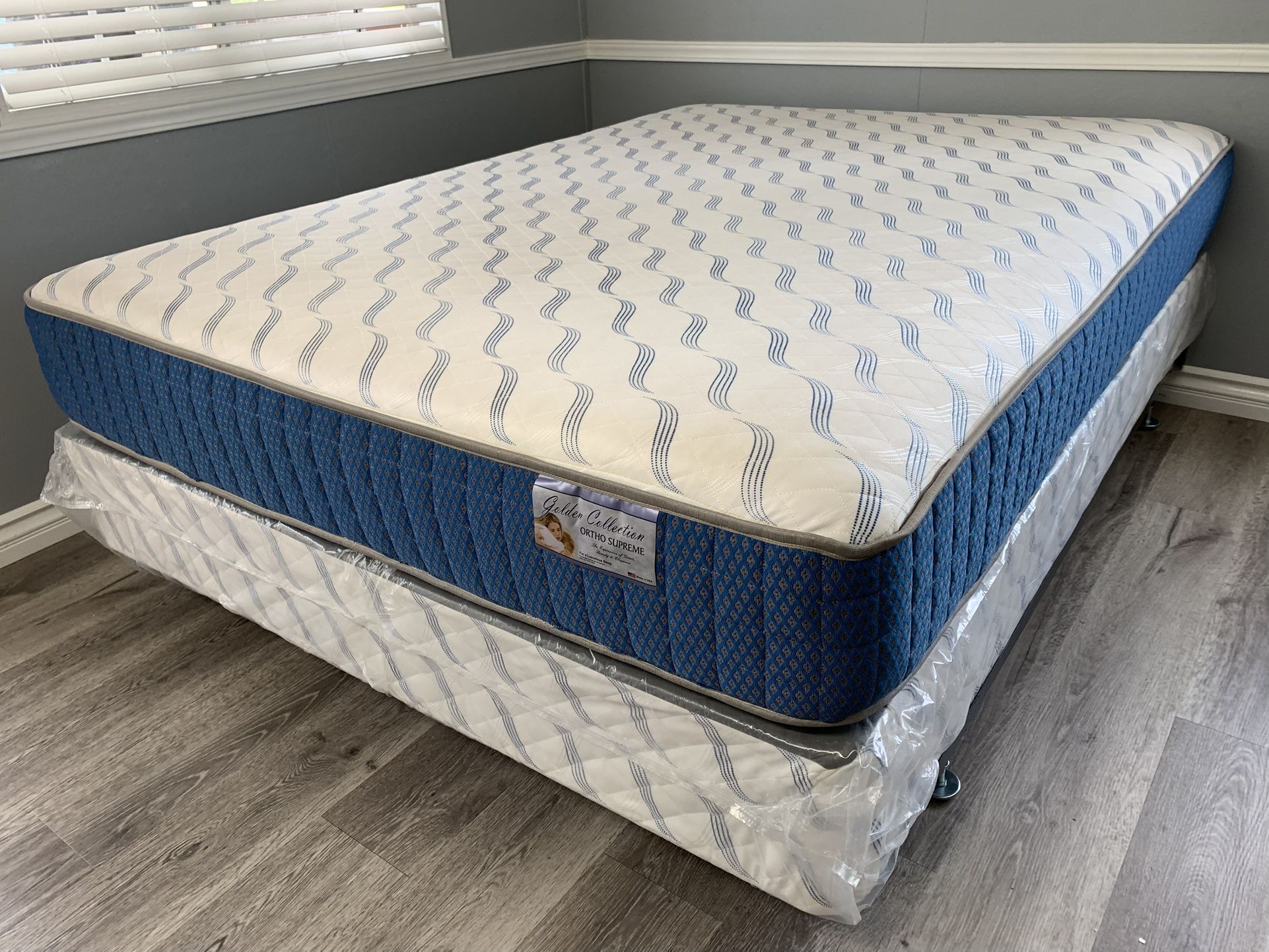 Full Size Supreme Orthopedic Mattress And Boxspring