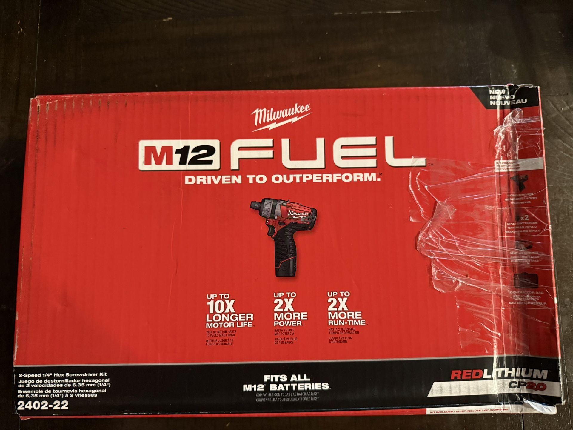 Milmaukee 2 Speed 1/4 Hex Screwdriver Kit