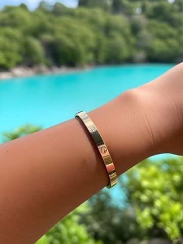 Screw Gold Plated  Bracelet