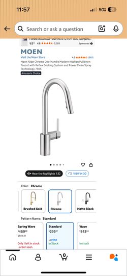 Moen sink faucet