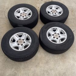 4 —- 265/70r16 6x139.7 6x5.5 Stock Tacoma 4runner Tundra Rims Wheels With Tires!