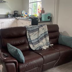 Recliner Sofa Leather 