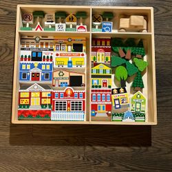Wooden Town Play Set Melissa And Doug