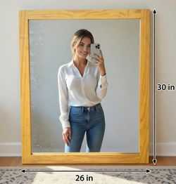 26x30 Framed Mirror – Looking This Good Should Cost More ($20 Firm)