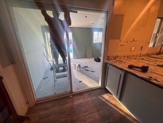 Glass sliding door 72x80