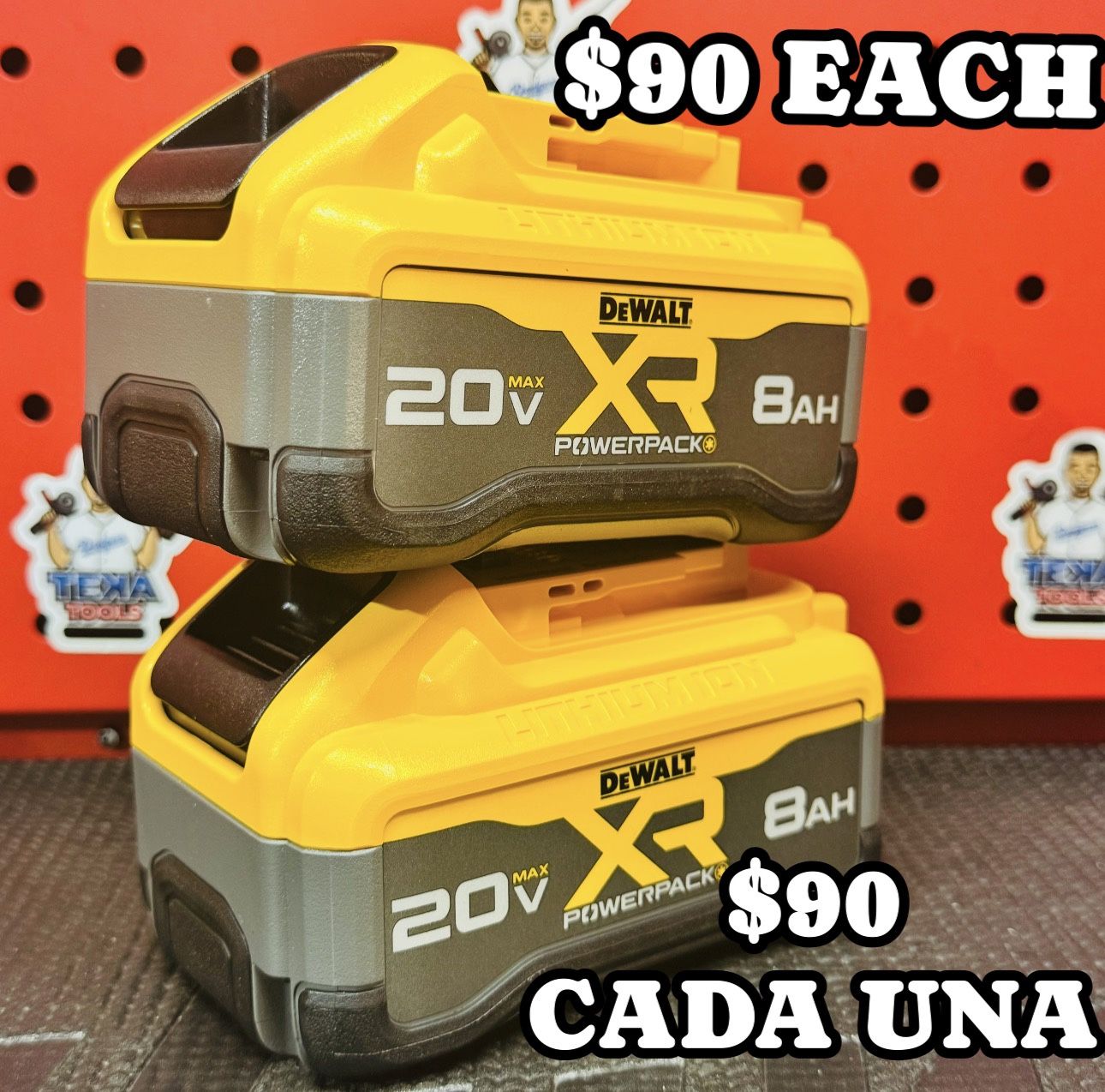 DEWALT 20V MAX XR POWER-Pack Lithium-Ion 8.0Ah Battery