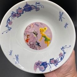 Disney Fairies Tinkerbell Child’s Porcelain Bowl Excellent Condition So adorable!