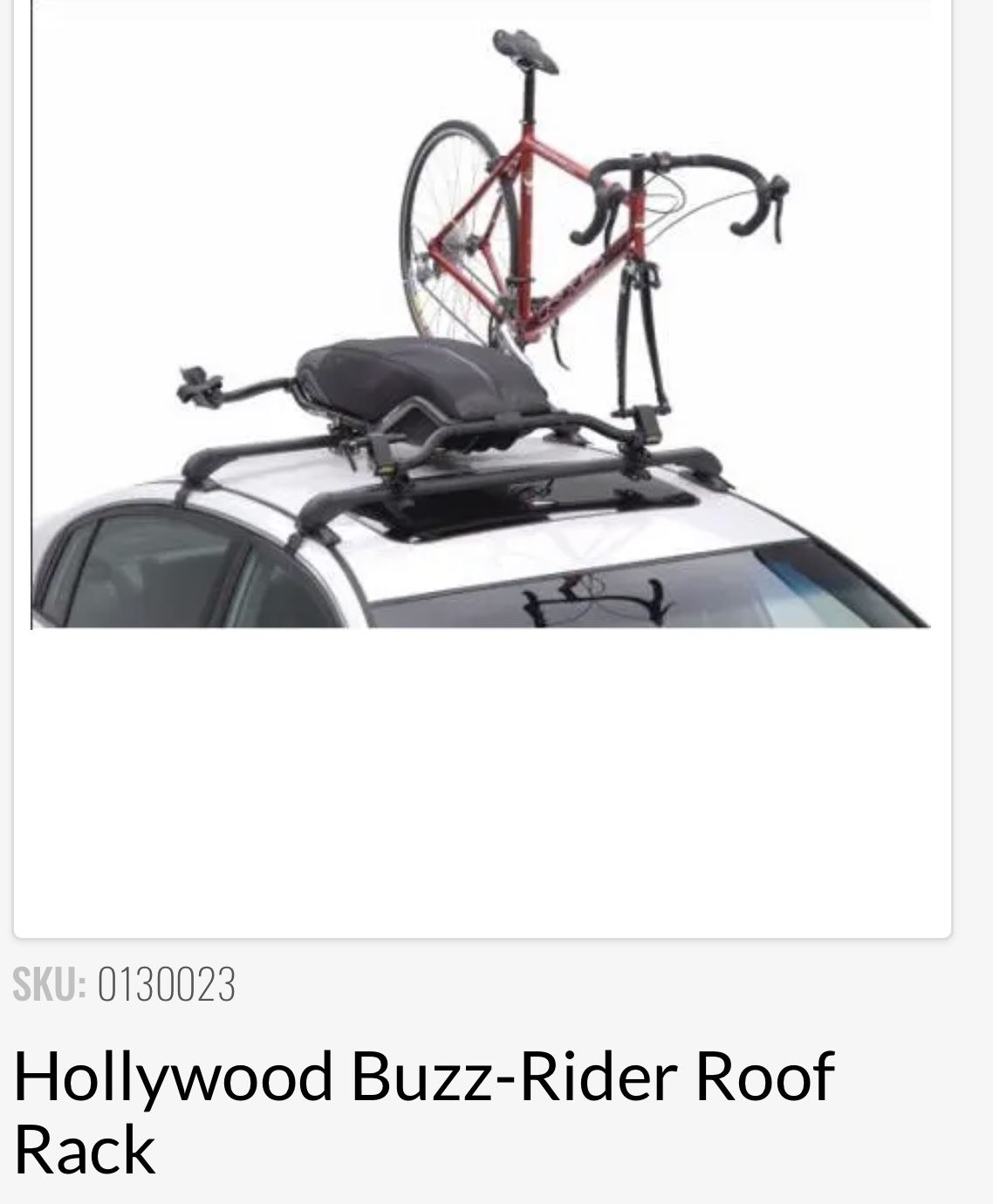 Bike Rack . Hollywood Buzz-Rider Roof Rack