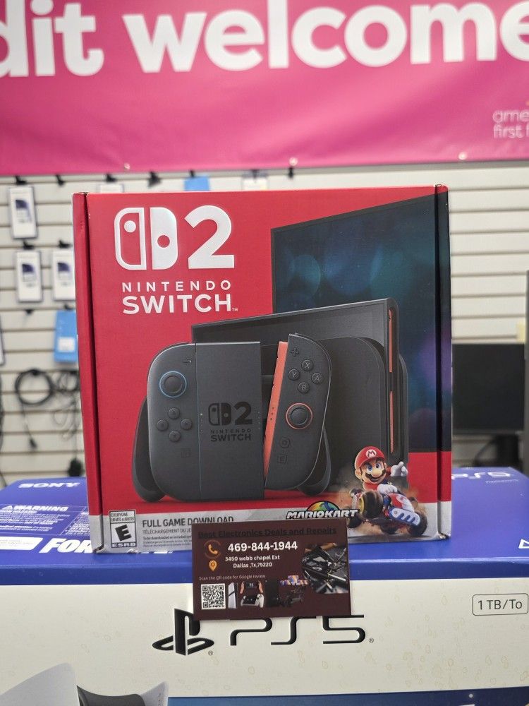 Nintendo Switch2 Mariokart Bundle con pago inicial de $49 para llevar a casa