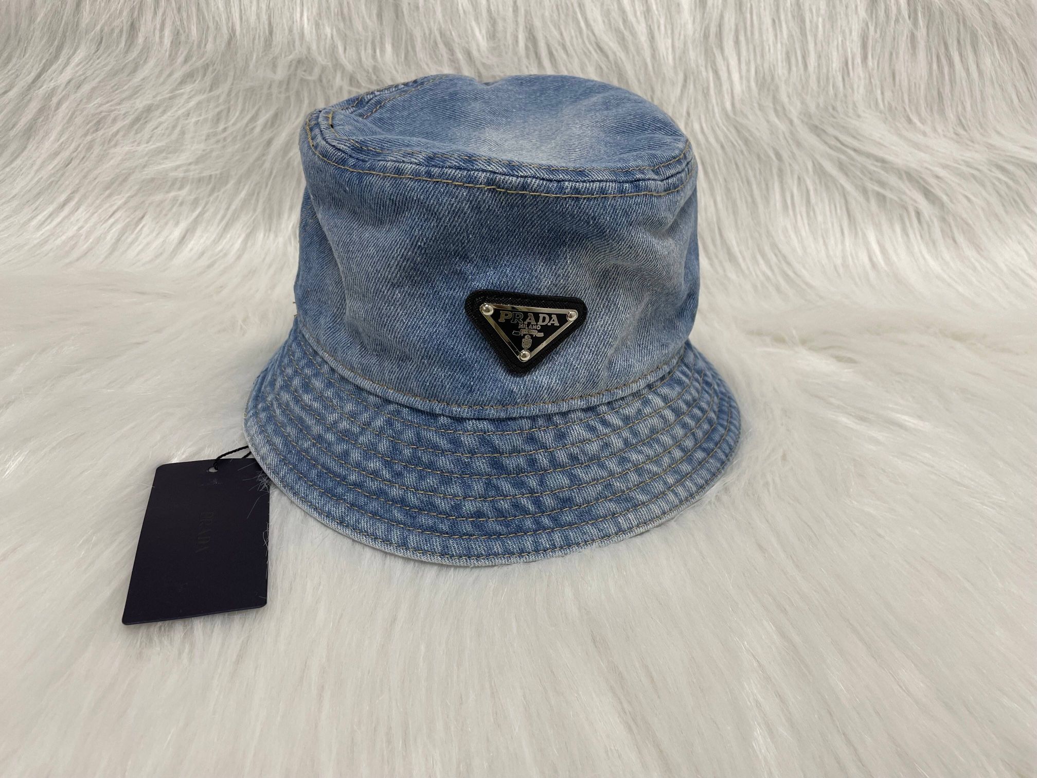 Blue Prada Bucket Hat