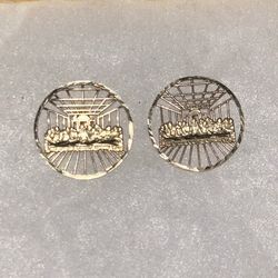 10k gold last supper errings