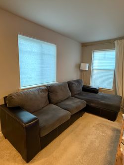 Grey Sectional Couch with Chaise