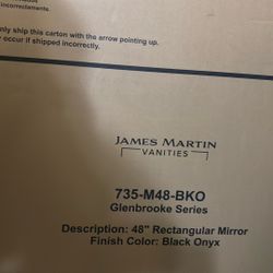 48 Inch black mirror still in the box