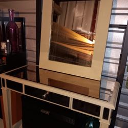 Vanity With Pull-out Drawer And Removable Mirror