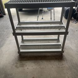 Meter Three Tier Heavy Duty Plastic Shelving