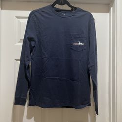 Vineyard Vines Men’s Small Navy Blue Long Sleeve T Shirt