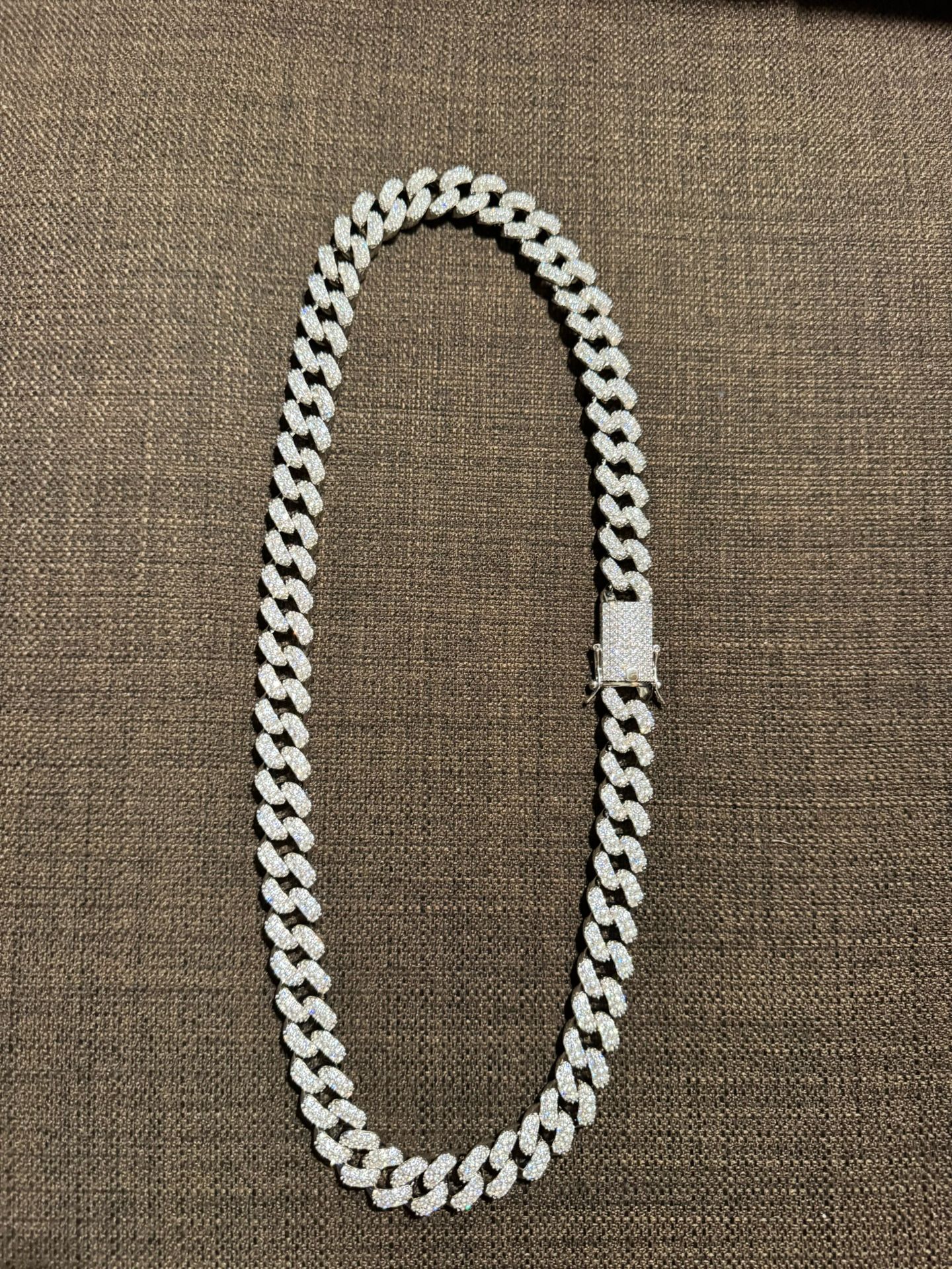 New Miami Cuban White Gold Chain