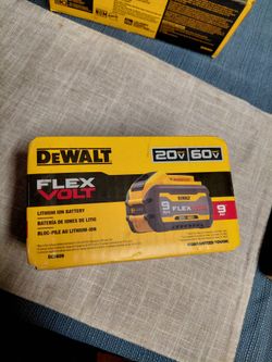 9ah FlexVolt Dewalt Battery 60v