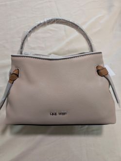 NINE WEST ISIDORE MINI, Fawn Multi/Barely Nude, 2 Compartments, Magnetic Snap Closure
