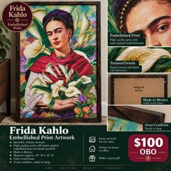 Frida Kahlo Framed Embellished Print – Made in Mexico
Price: $100 OBO