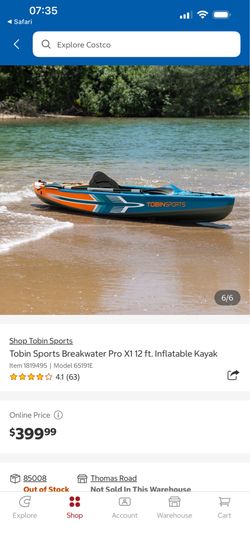 Tobin Sports Inflatable Kayak From Costco