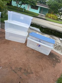 5 Bin Storage For Garage Or Moving