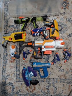 Lot Of Nerf And Other Branded Toys With Ammo
