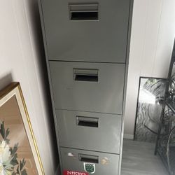 Vintage Metal File Cabinet