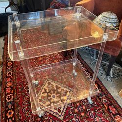 Pixel Glass Bar Cart 