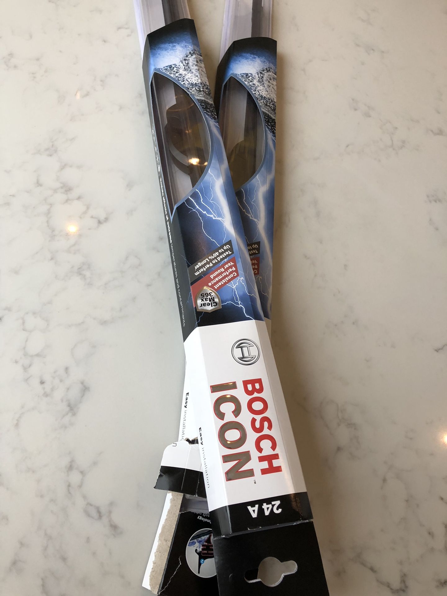 Pair of Bosch Icon 24A windshield wipers