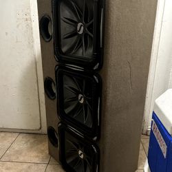 15" Ground Shaker Triple Subwoofer Box with L7 Kickers