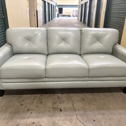 Abbyson Home Atmore Top Grain Leather Sofa. New. 