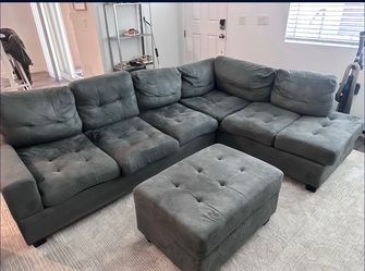 Sectional Sofa with Ottoman