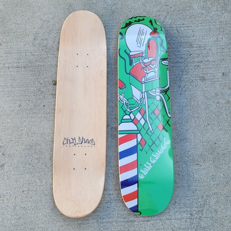 SKATEBOARD DECK CHILDHOOD BARBER SIZE 7.5 7.75 AND 8.0