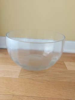 Large Clear Glass Bowl 