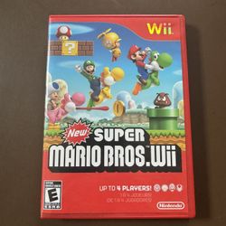 ($25) New Super Mario Bros. Wii (Nintendo Wii, 2009) Complete! Tested!