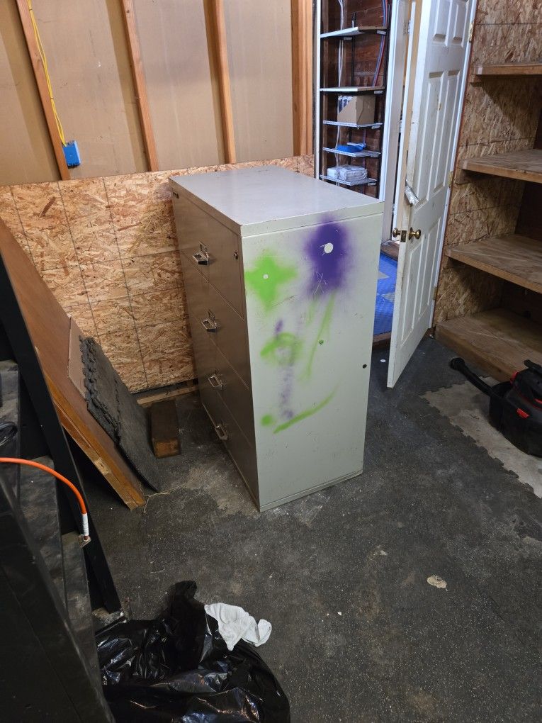Fire King 4 Drawer File Cabinet -FREE