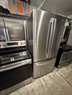 Stove and fridge