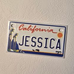 California JESSICA Novelty Mini License Plate