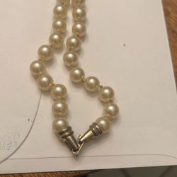 9” Pearl Necklace 