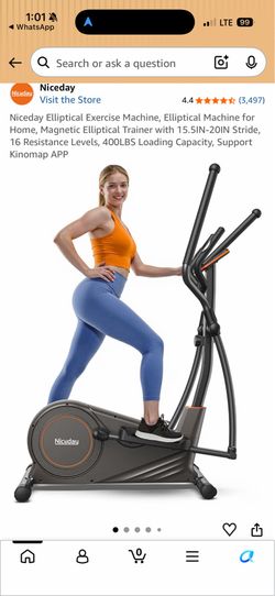 Niceday Magnetic Elliptical Exercise Machine – Like New