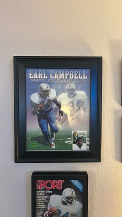 Autograph picture of Earl Campbell