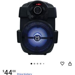 MR DJ Pro 6.5" Rechargeable USB/Bluetooth Powered Party Speaker