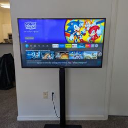 42" Toshiba Fire Tv + Adjustable Stand