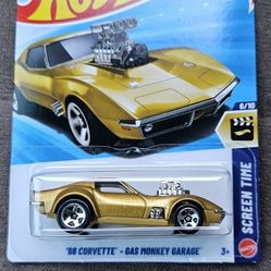 Hot Wheels '68 Corvette- Gas Monkey Garage. 