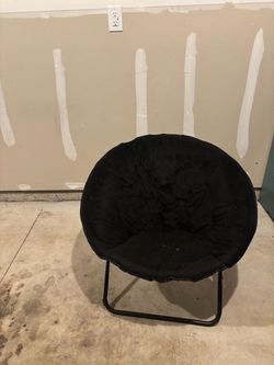 Black Saucer Folding Chair - Great Condition
