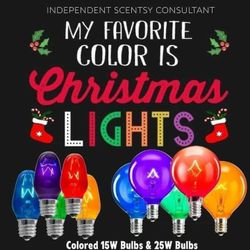 Colored bulbs for wax warmers