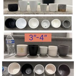Small 3”-4” Pot/Planters $2 each 