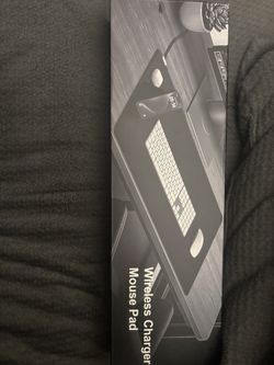 New in box black wireless charger mouse pad