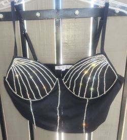 Medium bling crop top